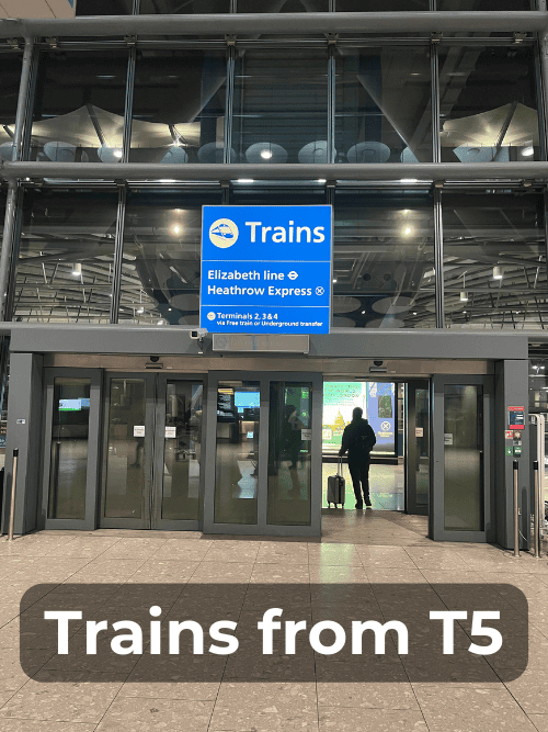 Trains from Heathrow T5