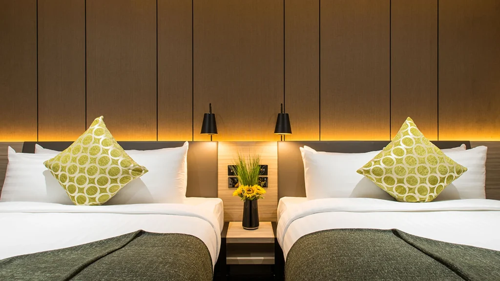 Aerotel London Heathrow room with two double beds