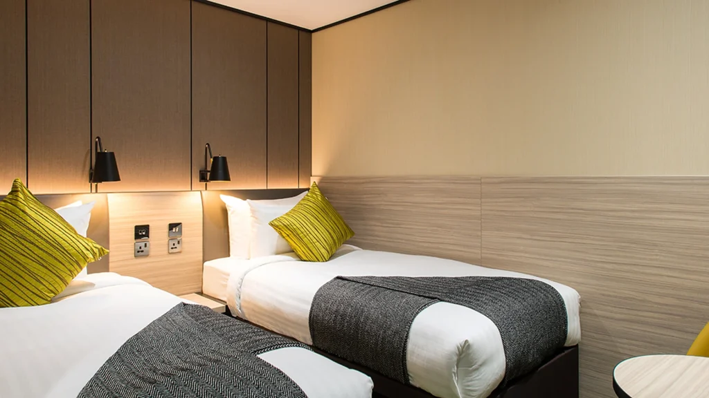 Aerotel London Heathrow room with twin and double beds