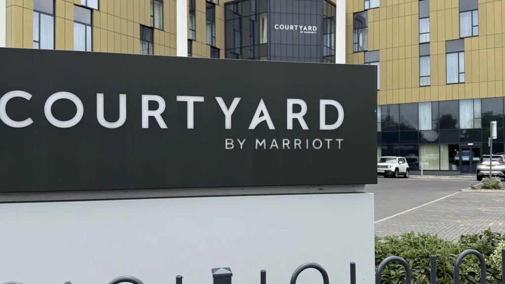 Courtyard by Marriott London Heathrow Airport hotel entrance