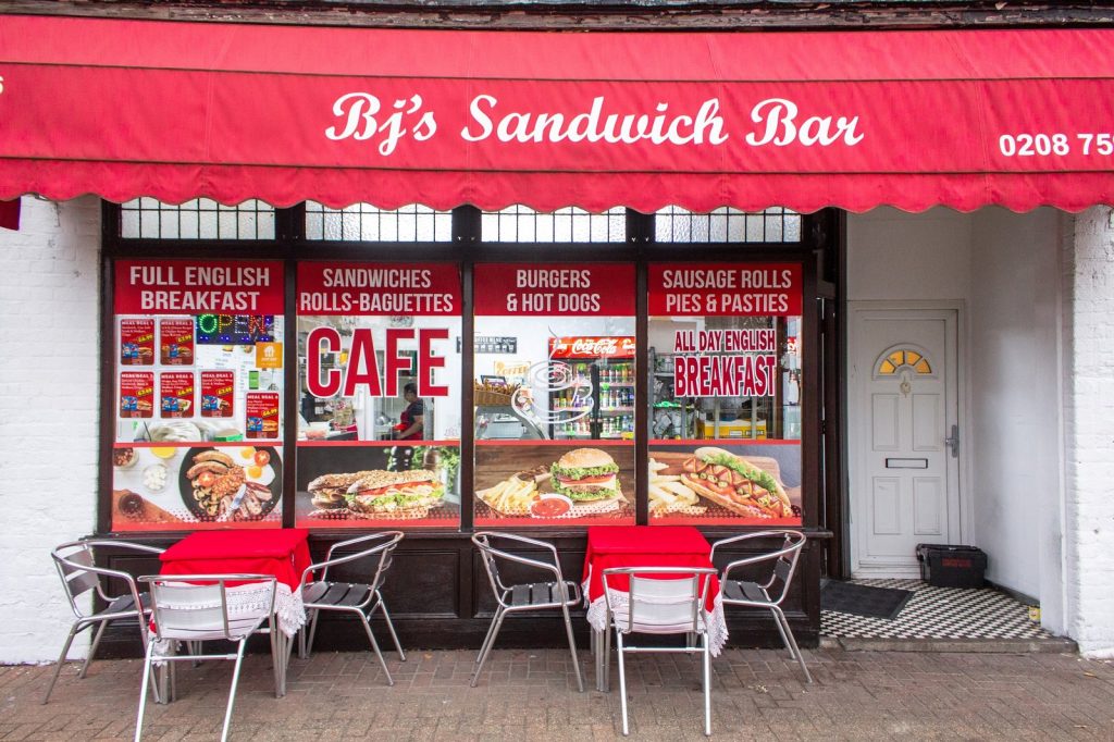 BJ's sandwich bar near Heathrow