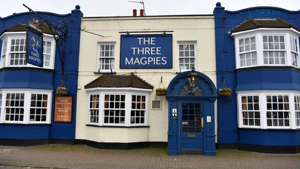 The Three Magpies pub on the Bath Road near Heathrow