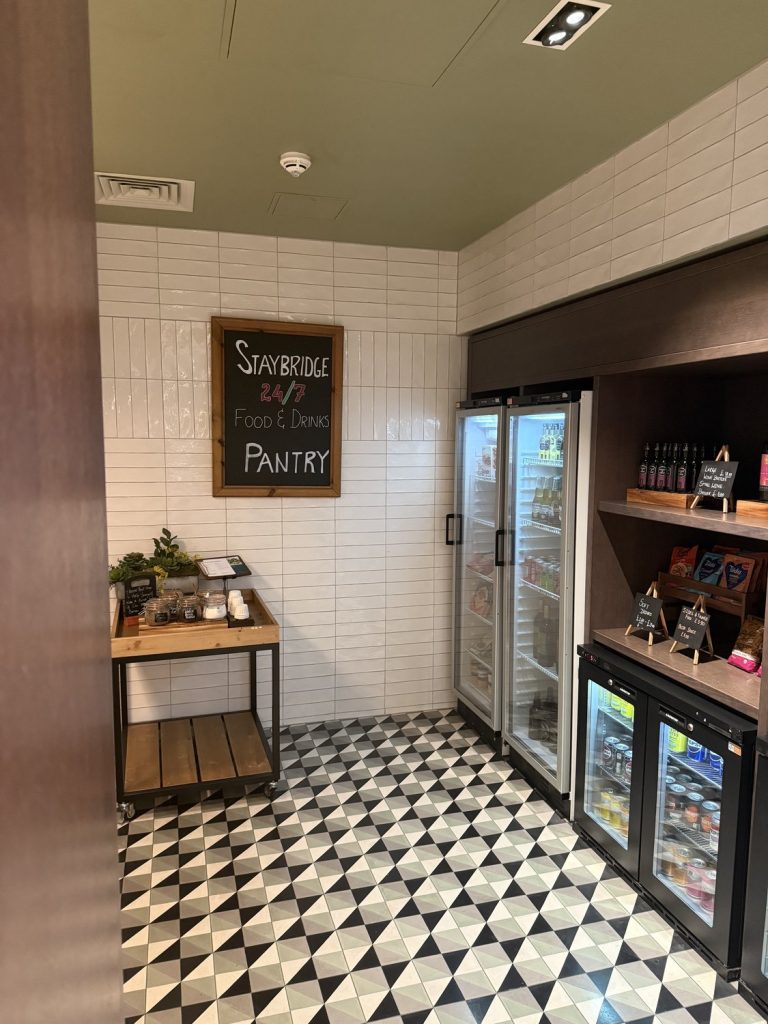 The 24 hour Pantry shop, with chilled cabinets and shelves