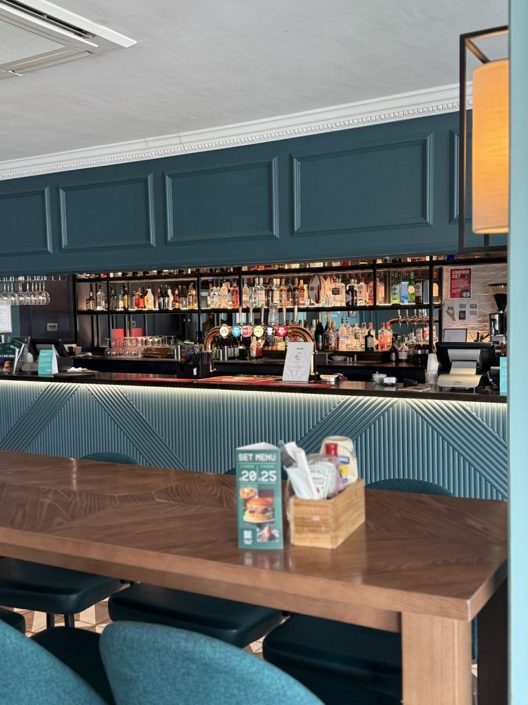 The Aviator Sports Bar and Restaurant, looking along the bar to the seating